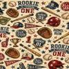 Rookie is Turning One Pattern On Edible Image Chocolate Transfer Sheet. Apply To Your Custom Chocolate Treats view 1