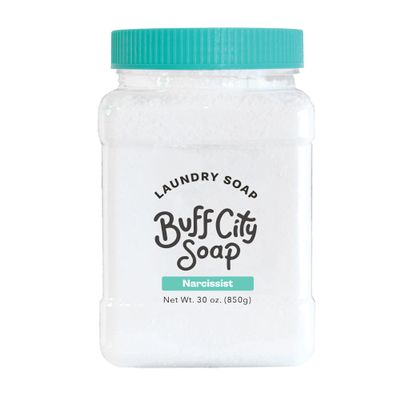 Buff City Soap - Plant Based Powder Laundry Soap - Made With 4 Simple Ingredients & No Harsh Chemicals - Sandalwood, Patchouli, Raspberry, & Peach Scented Laundry Detergent Powder - Narcissist