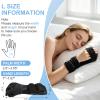 Resting Hand Splint Left & Right Adjustable Night Wrist Brace with Finger Separators for Carpal Tunnel, Arthritis, Tendonitis, Post-Injury Recovery Breathable Hand Support for Straightening Fingers (Large Right) view 3