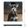 Animal Schnauzer Dog Scale for Body Weight Highly Accurate Digital Bathroom Body Scale Bright LCD Display & Large Clear Numbers Tempered Glass Safe Rounded Corners for Home Use view 2