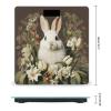 A Beautiful White Rabbit Scale for Body Weight Highly Accurate Digital Bathroom Body Scale Bright LCD Display & Large Clear Numbers Tempered Glass Safe Rounded Corners for Home Use view 2
