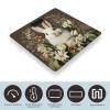A Beautiful White Rabbit Scale for Body Weight Highly Accurate Digital Bathroom Body Scale Bright LCD Display & Large Clear Numbers Tempered Glass Safe Rounded Corners for Home Use view 3