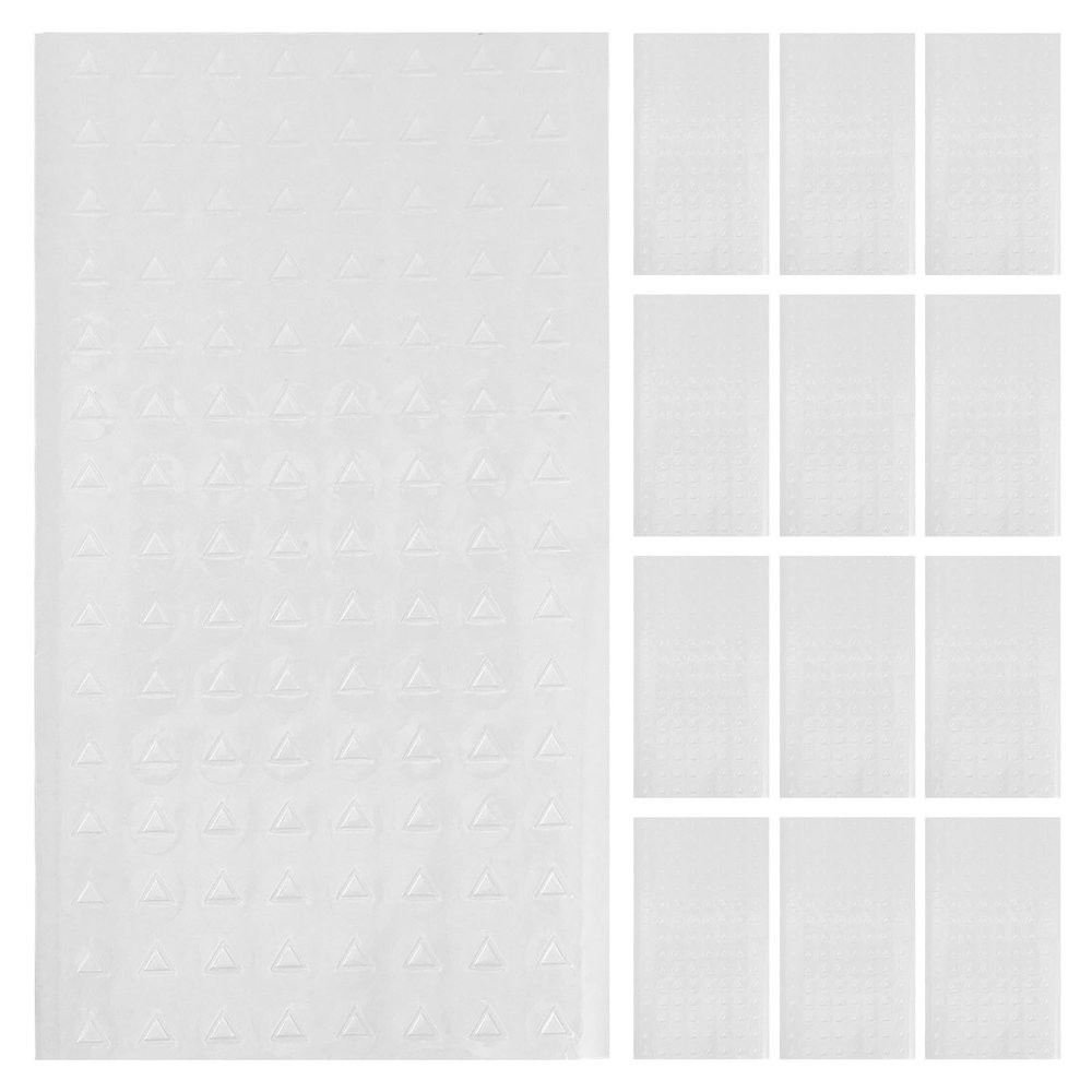 VINTORKY 1000PCS Adhesive Tactile Blind Labels - Braille Tactile Warning Decals - Triangle Symbol Markers for Visually Impaired Safety Signage
