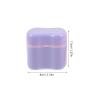 CIMAXIC 4pcs Retainer Soak Tub Case - Plastic Dental Container Holder with Strainer Basket Storage Organizer - Travel Size Cleaning Case for Braces Aligners view 2