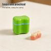 CIMAXIC 4pcs Retainer Soak Tub Case - Plastic Dental Container Holder with Strainer Basket Storage Organizer - Travel Size Cleaning Case for Braces Aligners view 4