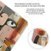 Abstract Style Painting Scale for Body Weight Highly Accurate Digital Bathroom Body Scale Bright LCD Display & Large Clear Numbers Tempered Glass Safe Rounded Corners for Home Use view 4