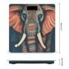 Abstract Elephant Scale for Body Weight Highly Accurate Digital Bathroom Body Scale Bright LCD Display & Large Clear Numbers Tempered Glass Safe Rounded Corners for Home Use view 2