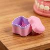 OSOLADY 4pcs Denture Bath Box: Denture Bath Case with Strainer Basket - Tooth Cup Soaking Holder - Plastic False Tooth Container Mouth Guard Storage Case view 3