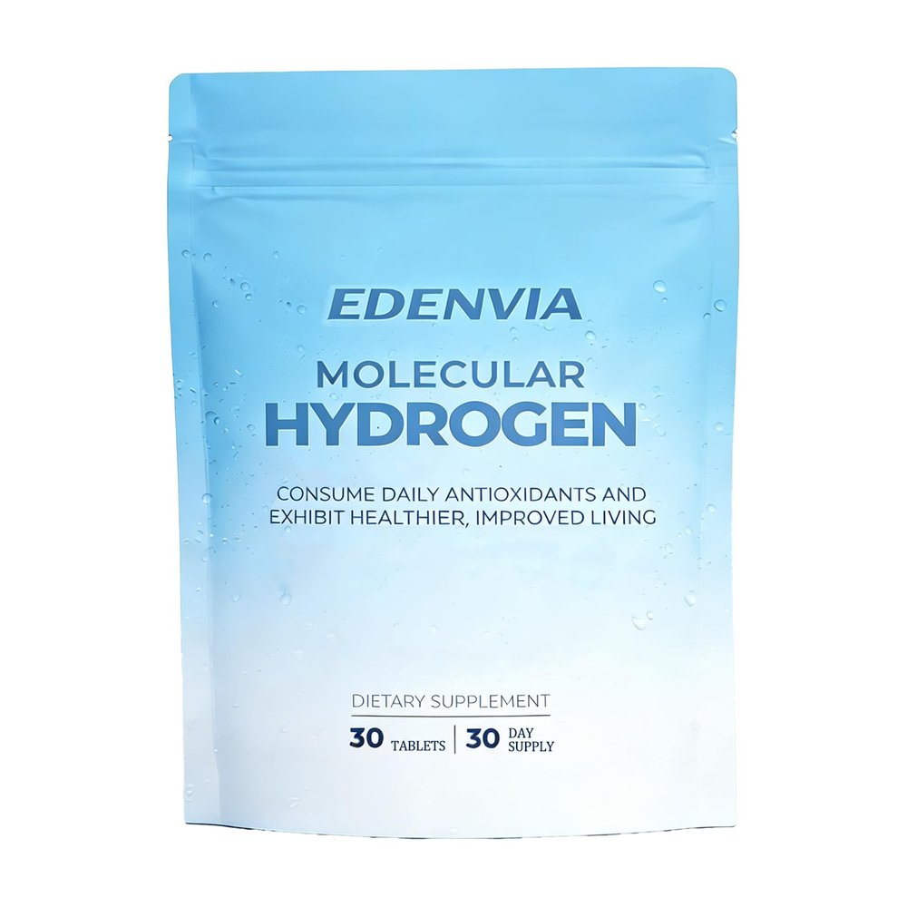 EDENVIA Molecular Hydrogen Water Tablets with Magnesium, 30 Count