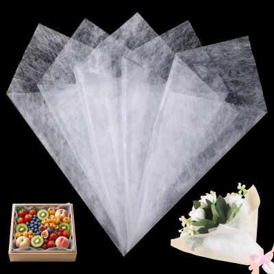 JJUNW 76Pcs Floral Tissue Paper, Bouquet Wrapping Papers, Tissue Flower Wrapping Papers White Tissues Papered, Floral Tissues Paper Sheets For Florist Packaging Gift