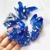 1pc 700-750g Blue Aura Quartz Titanium Crystal Cluster view 4