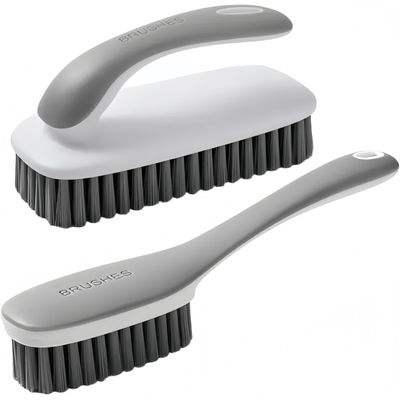 2 Pack Scrub Brush for Stains Laundry Brush Soft Bristle Cleaning Brushes