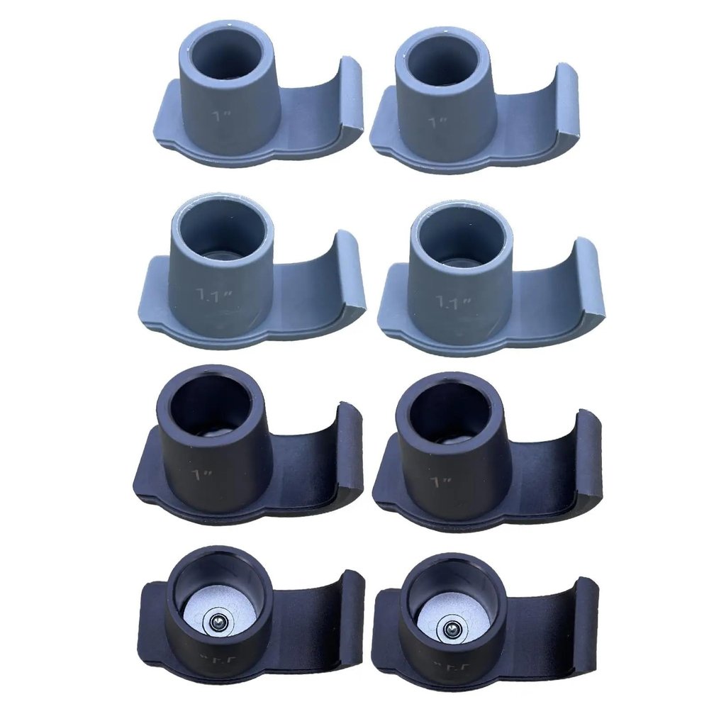 Walker Glides 8Pcs Walker Ski Glides Universal Mobility Aid Accessory Walking Sliders for Seniors Safety Stability(Black,28mm)