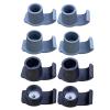 Walker Glides 8Pcs Walker Ski Glides Universal Mobility Aid Accessory Walking Sliders for Seniors Safety Stability(Black,28mm) view 1