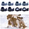 Walker Glides 8Pcs Walker Ski Glides Universal Mobility Aid Accessory Walking Sliders for Seniors Safety Stability(Black,28mm) view 3