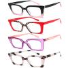 EYEURL Oversized Reading Glasses for Women Square Blue Light Glasses 1.75 view 2