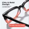 EYEURL Oversized Reading Glasses for Women Square Blue Light Glasses 1.75 view 4
