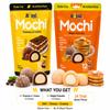 Gourmet Mochi Ice Cream Duo Tiramisu n Cream & Maple Pancake | Soft Chewy Rice Dough with Creamy Dessert Filling | Gluten-Free, No Artificial Flavors | 2-Pack Variety Bundle view 2