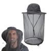 Garments, Mosquito Head Net Hat, Sun Hat Bucket with Hidden Net Mesh Protection from Bug Bee Midge Head Cover for Men Women Dark Grey view 1
