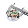 Race Car Pill Box Travel Vintage Round Pill Organizer with 3 Compartments Metal Medicine Case for Vitamins Fish Oil and Supplements view 4