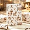 Homeral Cowboy Wrapping Paper Roll - Mini Roll - 17 Inch x 16.5 Feet, West Gift Wrap with Grid Cutting Lines for Boys Birthday, Baby Shower, Party view 2