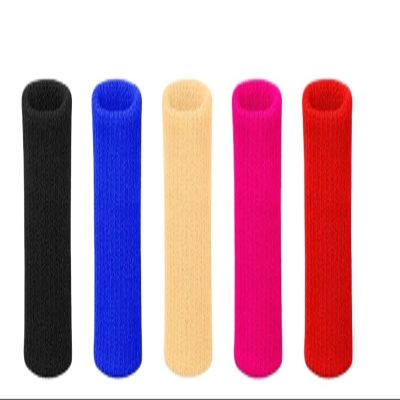 Finger Compression Sleeves 40PCS Finger Protection Arthritis Support Thumb Brace Protector Guard Fitness Sport Basketball Gym Elastic Sleeves(Black)