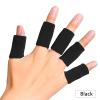 Finger Compression Sleeves 80pcs Stretchy Sports Finger Sleeves Arthritis Support Guard Outdoor Basketball Volleyball Protection(Black) view 2
