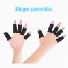 Finger Compression Sleeves 80pcs Stretchy Sports Finger Sleeves Arthritis Support Guard Outdoor Basketball Volleyball Protection(Black) view 3