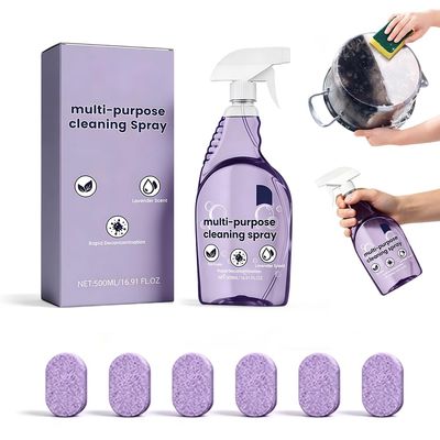Eadwe Spray Oven Cleaner, 2026 New All-Purpose Spray Cleaner with Concentrated Cleaning Tablets, Multi-Surface Cleaning Spray for Oven, Grill, Kitchen, Bathroom and Home (1 Bottle+6 Pcs)