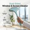 Window Screen Cleaning Brush, 2 in 1 Window Screen Cleaner Tool with Squeegee,Outdoor Window Cleaner, Multi-Purpose Cleaning Brush for Glass, Mesh, Patio, Door, Porch Screens (White & Green) view 2