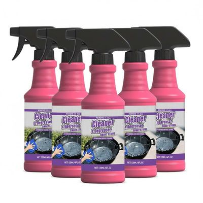 SakerPlus Heavy-Duty Grill Cleaner Spray, Degreaser for Grill Grates, BBQ Grills, Frying Pans and Cookware, Removes Baked-On Grease, Burnt-On Residue and Carbon Buildup (5PC)