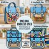 20-Pack Reusable Backpack Goody Bags, 9.45 * 7.48in Smell-Proof Stand-Up Treat Pouches, Cartoon Backpack Goodie Bags, Multi-Color Snack & Stationery Organizer for Kids Parties (10pcs) view 4