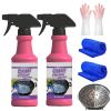 Fast-Acting Heavy-Duty Grill Degreaser Spray, 120ml BBQ Grill Cleaner Spray, All Purpose Heavy Duty Cleaner for Burnt Food & Grease (2 PCS) view 1