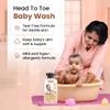 Baby Body Wash & Shampoo 200ml | Head to Toe Gentle Baby Wash with Aloe Vera, Vitamin E & Basil Oil | Mildly Scented Tear-Free Bath for Newborns & Babies view 3
