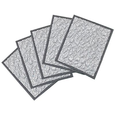 5 Pack Dish Cloths for Washing Dishes, Multipurpose Non-Scratch Reusable & Washable Non-Stick Washing Cloths,5 x 6 Inch Double-Sided Metal Wire Dishwashing Rags for Kitchen Cleaning,Cookware (Black)