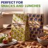 Frienda 200 Count Disposable Paper Lunch Bags Compostable Brown Kraft Paper Snack Bags with Note Area Avocado Print Bear Print for Snacks, Sandwiches, Crafts, Gift view 2
