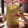 Frienda 200 Count Disposable Paper Lunch Bags Compostable Brown Kraft Paper Snack Bags with Note Area Avocado Print Bear Print for Snacks, Sandwiches, Crafts, Gift view 3