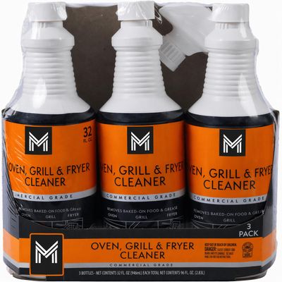 Commercial Oven, Grill and Fryer Cleaner, 32 oz., (3-Pack)