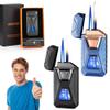Voice-Activated Dual Flame Lighter (Butane Not Included) USB Rechargeable Windproof Refillable with Visible Window Butane Lighter 3-in-1 Smart Ignition, Intelligent Voice-Activated(2PCS A) view 1