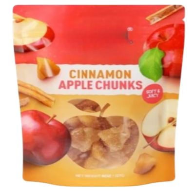Cinnamon Apple Chunk, Soft & Chewy 14oz (Pack of 1) - Gluten free No Added Flavors or Colors, Real Fruit Snack (Apple Chunks)