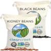 CLEAR CREEK Certified Glyphosate Residue Free Kidney and Black Beans | 8 LB (2-4 lb bags) | Project Non-GMO Verified view 1