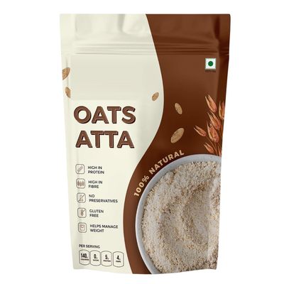 100% Oats Flour Atta, 1kg|No Preservatives| High in Fiber & Protein| Helps Manage Weight|