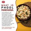 Spicy World Phool Makhana (Fox Nut/Popped Lotus Root Seed/Popped Water Lily Seeds) 400g (14oz) ~ Plain Raw Uncooked - All Natural | Vegan | No Colors | Indian view 3