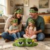 3D Contoured Frog Eye Mask Cartoon Eye maskFun Eye maskFunny Eye mask100% Blackout Eye mask Zero-Pressure Soft Eye mask (3 Sets) view 3