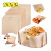 Reusable Toaster Bag Non Stick Bread Sandwich Fiberglass Toast Microwave Heating Pastry Tool(M,1PC) view 2