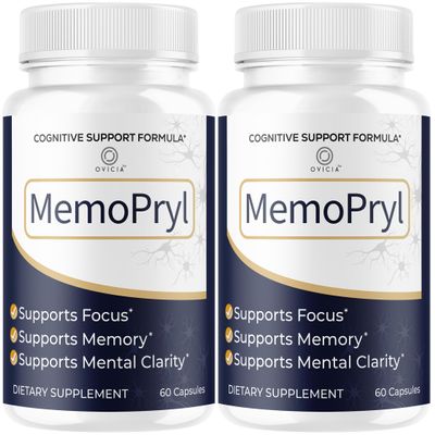 (2 Pack) Memo Pryl Capsules - MemoPryl Support Advanced Formula, Daily Memopryl Pills All Natural Ingredients Premium Formula Vitamins for Overall Health & Wellness Reviews, 120 Capsules for 2 Months