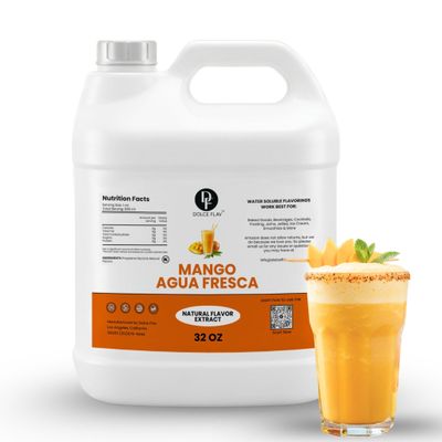 Dolce Flav Natural Mango Agua Fresca Flavoring Concentrate | Water Soluble | 32 Fl Oz