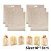 5 10 20 Pack Non Stick Reusable Toaster Bag Durable Fiberglass Toast Bagel Snack Heating Tool(M,5PCS) view 2