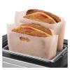 5 10 20 Pack Non Stick Reusable Toaster Bag Durable Fiberglass Toast Bagel Snack Heating Tool(M,5PCS) view 3