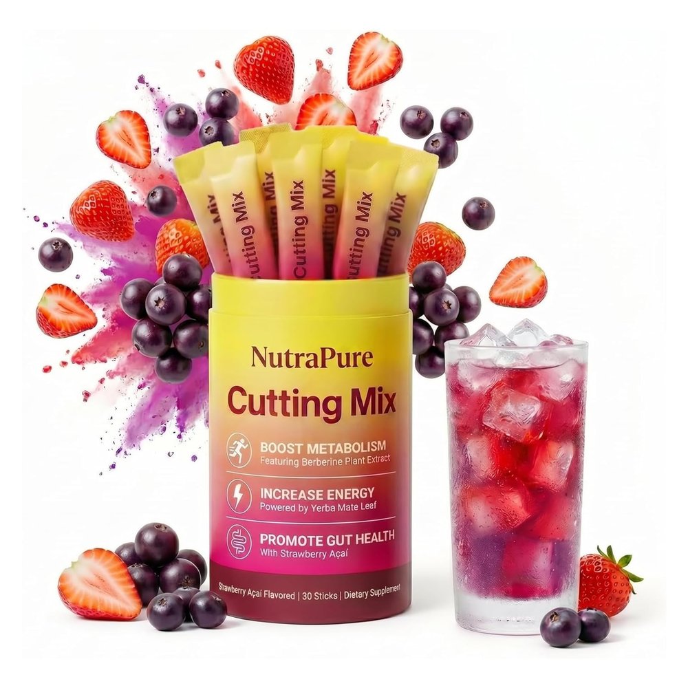 HACHIAC NutraPure Cutting Mix, Sugar-Free Strawberry Aa, 30 Count (1)